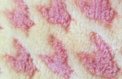 珊瑚绒印千鸟格，睡袍面料